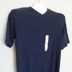 Men's Utility 100% Cotton V-Neck T-Shirt - Navy